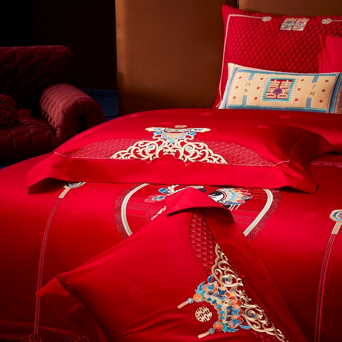 91家纺网 家纺一手货源 找家纺 爱情故事2025新款婚庆新品 门当户对