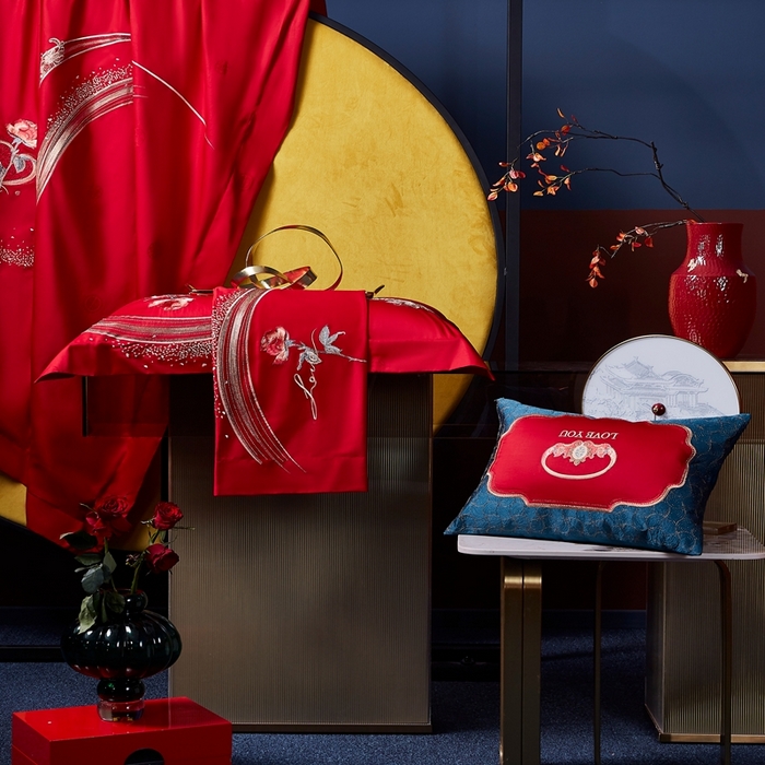 91家纺网 家纺一手货源 找家纺 爱情故事2025新款婚庆新品 知心爱人