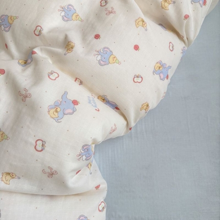 91家纺网 家纺一手货源 找家纺 （总）2025新款双层纱印花卡通四件套-床拍