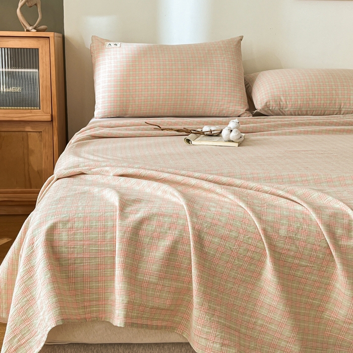 91家纺网 家纺一手货源 找家纺 21度C 2025新款A类全棉母婴级四件套单品系列-四件套 春野玉