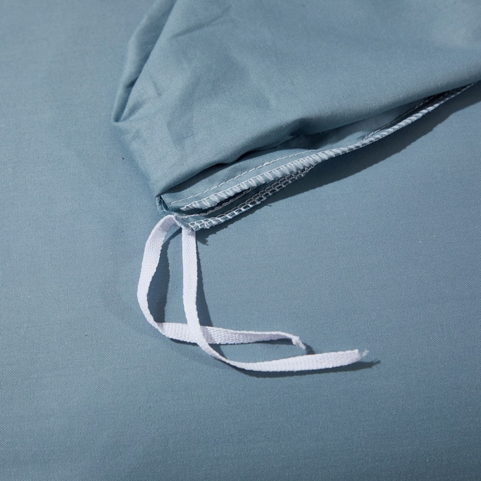 91家纺网 家纺一手货源 找家纺 晶缦家纺 2025新款喷气全棉13376纯棉斜纹纯色被套-沐兰 沐兰-雾霾蓝