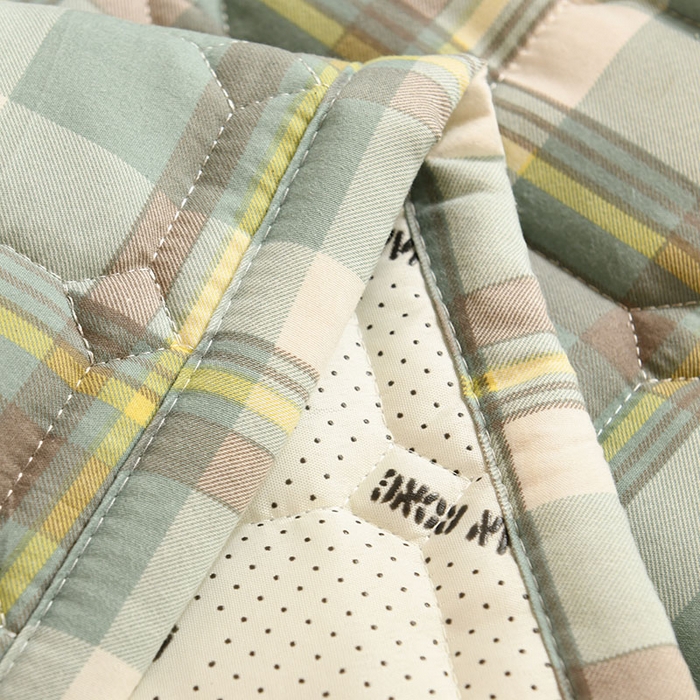 91家纺网 家纺一手货源 找家纺 恋绒家纺 无印风高低床学生床褥水洗棉宿舍上下铺软床垫 绿大格