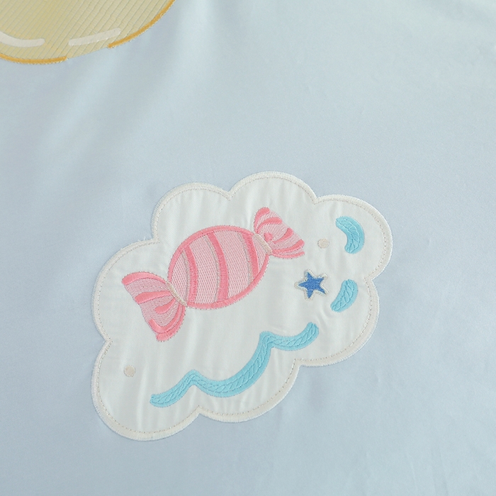 91家纺网 家纺一手货源 找家纺 绒棉世家 2025绒棉世家新款全棉水洗棉贴布绣专版四件套 玉贵狗