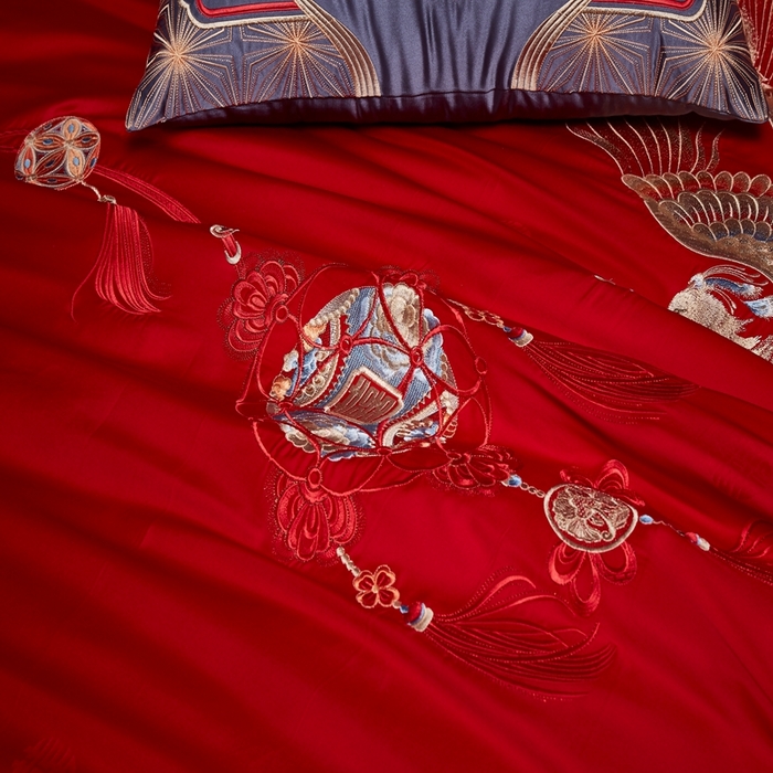 91家纺网 家纺一手货源 找家纺 爱情故事2025新款婚庆新品 喜结连理