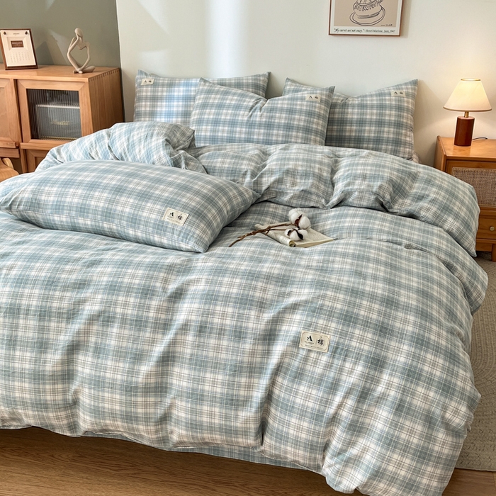 91家纺网 家纺一手货源 找家纺 21度C 2025新款A类全棉母婴级四件套单品系列-四件套 可可兰