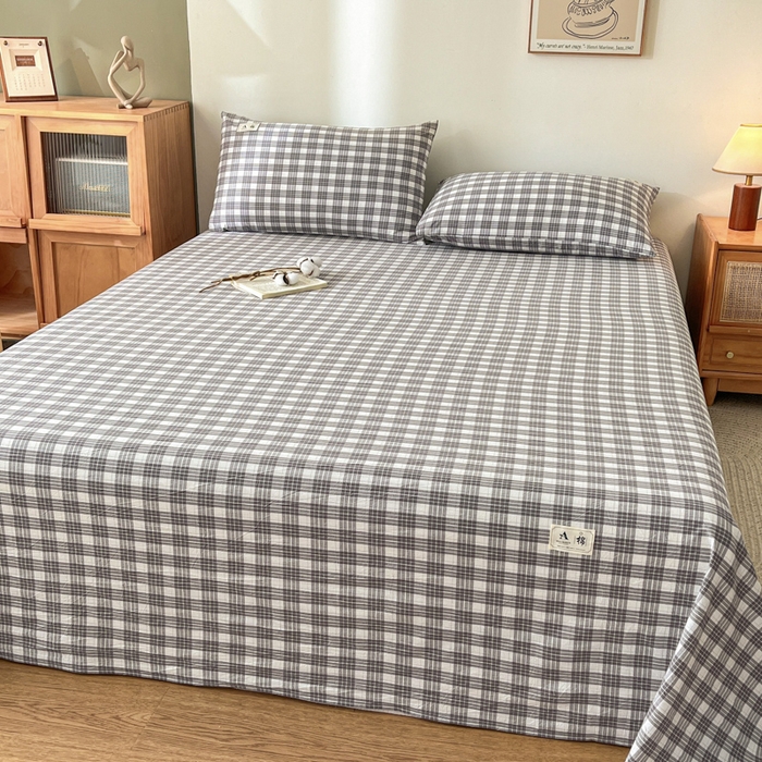 91家纺网 家纺一手货源 找家纺 21度C 2025新款A类全棉母婴级四件套单品系列-单床单 澳白灰