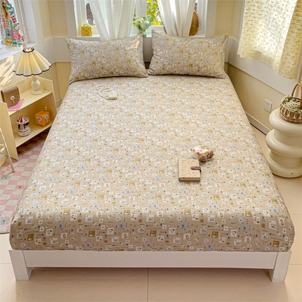 91家纺网 家纺一手货源 找家纺 （总）名兮家居 2025新款全棉双层纱床笠