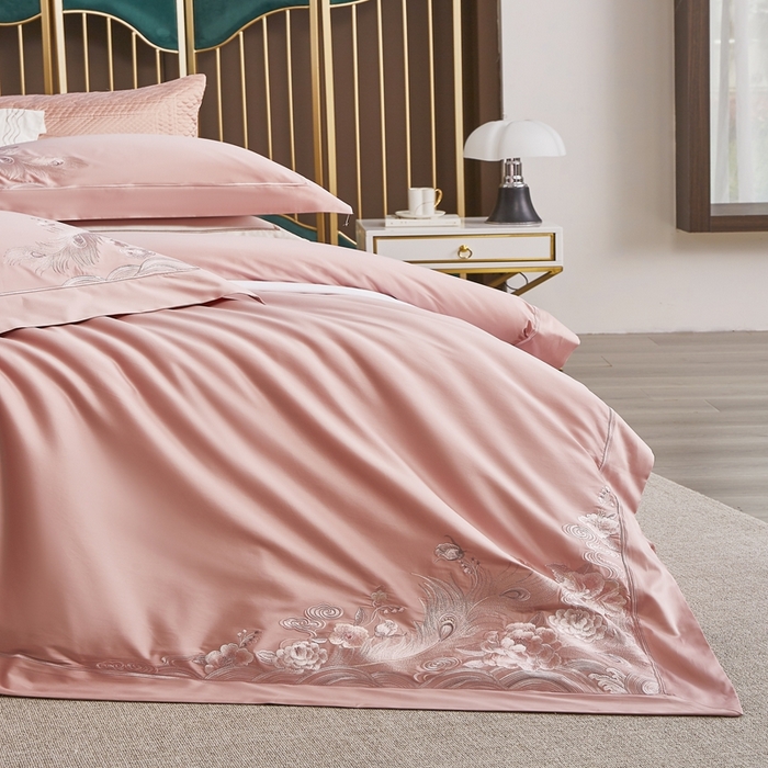 91家纺网 家纺一手货源 找家纺 爱情故事2025春夏居家新品四件套 幸福花语