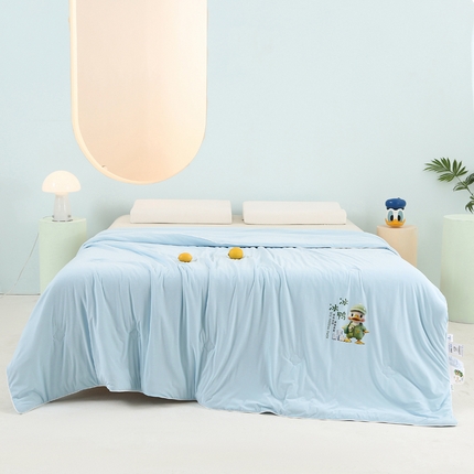 91家纺网 家纺一手货源 找家纺 （总）薇玛仕 2025新款冰冰鸭-自带凉感锦氨凉感蚕丝被可水洗蚕丝空调凉感丝夏凉被被子被芯（带礼盒）