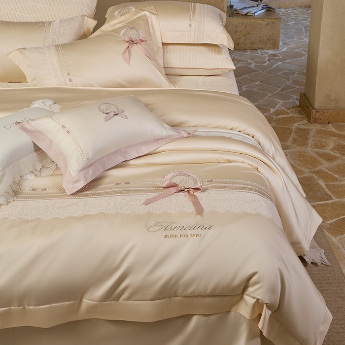 91家纺网 家纺一手货源 找家纺 诗黛尔 超柔云朵棉系列 香槟米