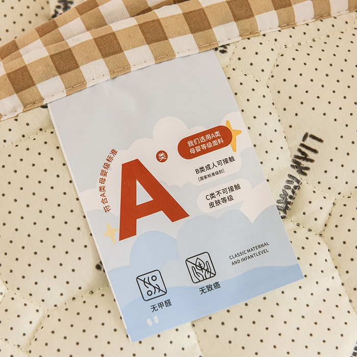 91家纺网 家纺一手货源 找家纺 恋绒家纺 无印风高低床学生床褥水洗棉宿舍上下铺软床垫 黄小格