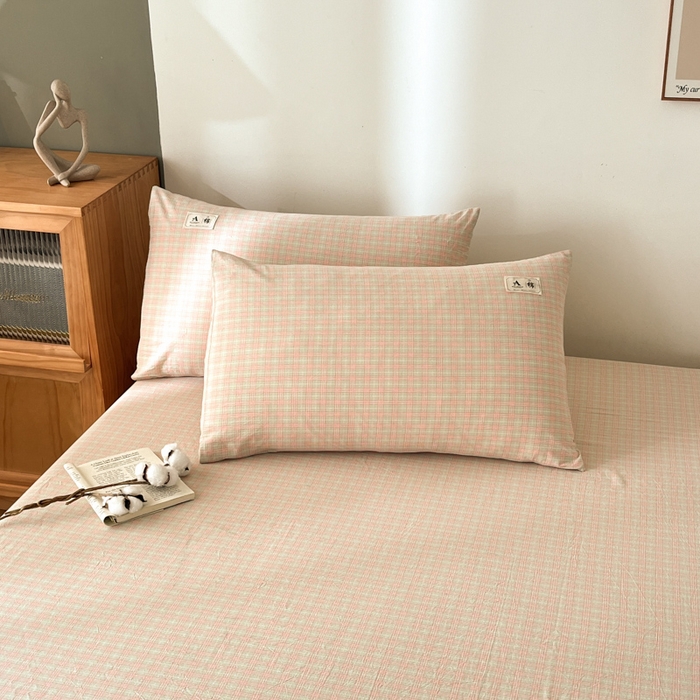 91家纺网 家纺一手货源 找家纺 21度C 2025新款A类全棉母婴级四件套单品系列-单枕套 春野玉