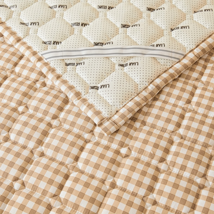 91家纺网 家纺一手货源 找家纺 恋绒家纺 2025新款无印风床褥床护垫宿舍床垫亲肤水洗棉软床垫 黄小格