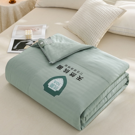 91家纺网 家纺一手货源 找家纺 （总）羽涵2025新款抗菌水洗棉断条夏被