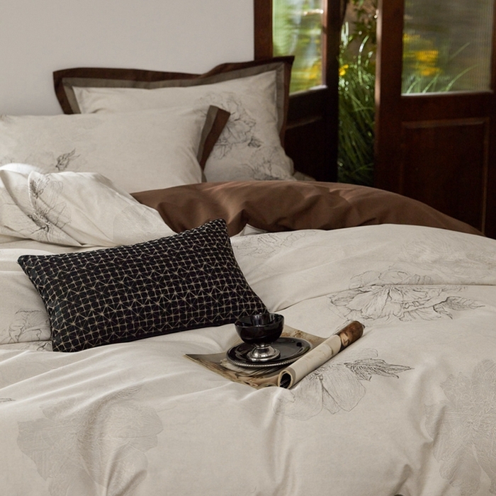 91家纺网 家纺一手货源 找家纺 由丽家纺 2025新款数码印花四件套 觅柔