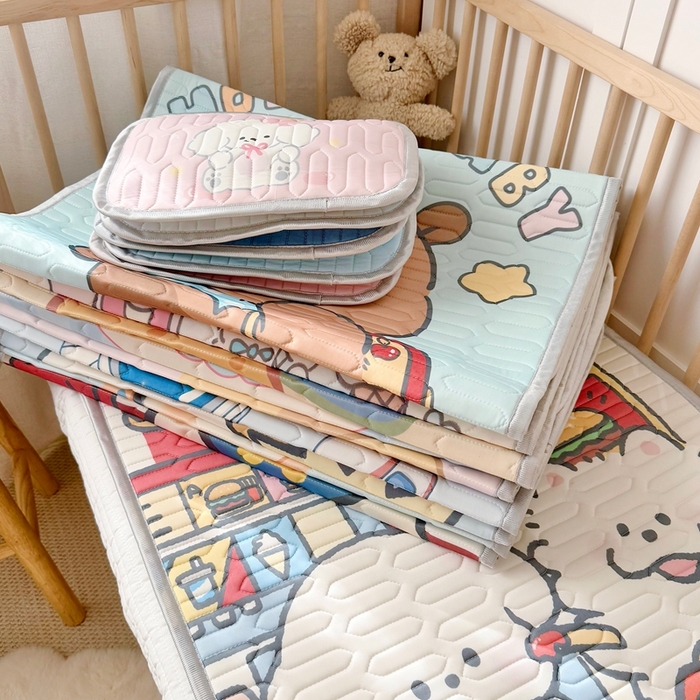 91家纺网 家纺一手货源 找家纺 美乐迪家纺 2025新款儿童乳胶凉席 汉堡伙伴