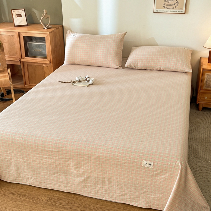 91家纺网 家纺一手货源 找家纺 21度C 2025新款A类全棉母婴级四件套单品系列-单床单 春野玉