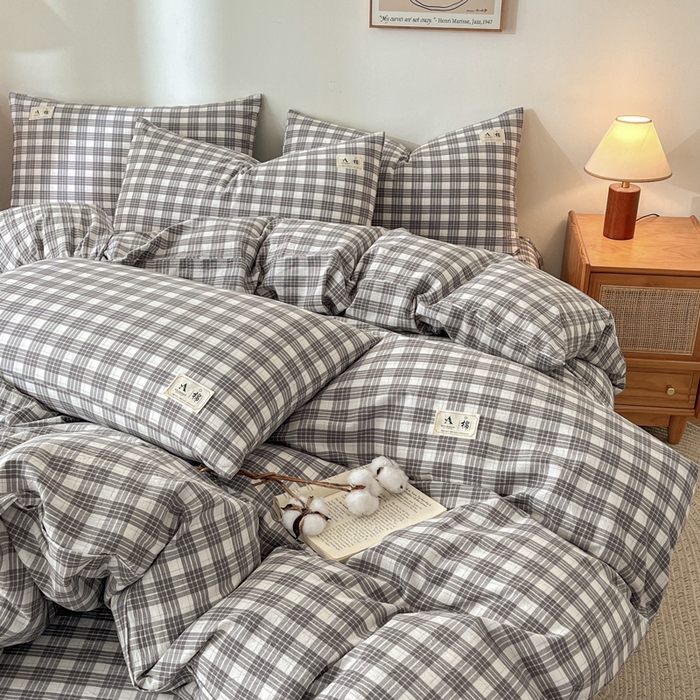 91家纺网 家纺一手货源 找家纺 21度C 2025新款A类全棉母婴级四件套单品系列-单被套 澳白灰