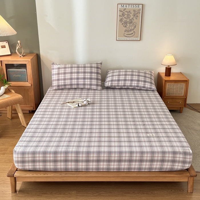 91家纺网 家纺一手货源 找家纺 21度C 2025新款A类全棉母婴级四件套单品系列-四件套 可可粉