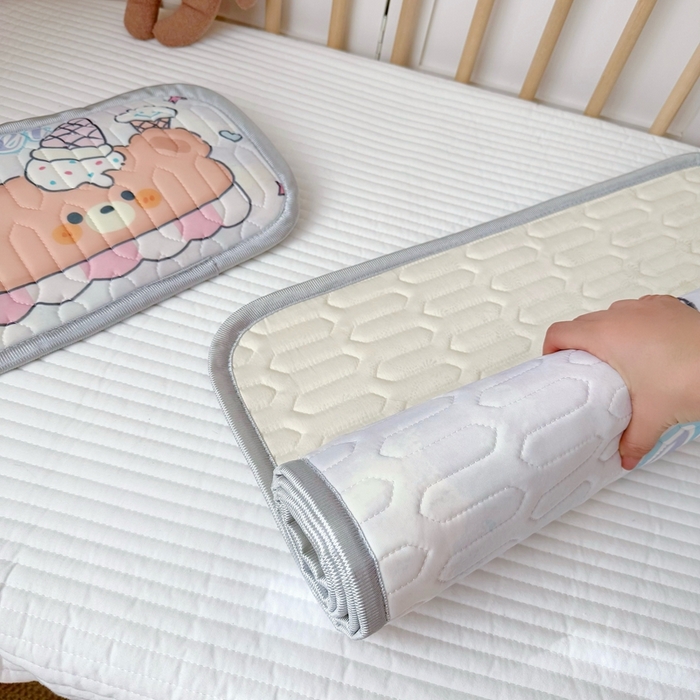 91家纺网 家纺一手货源 找家纺 美乐迪家纺 2025新款儿童乳胶凉席 冰淇淋小站