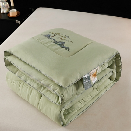 羽涵2025新款抗菌小竹棉冬被 小竹棉-淡绿色