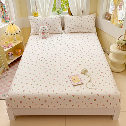 91家纺网 家纺一手货源 找家纺 （总）名兮家居 2025新款全棉双层纱床笠