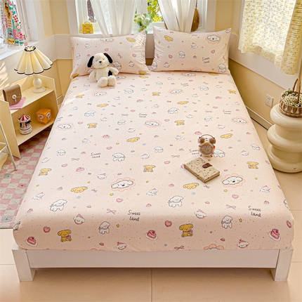 91家纺网 家纺一手货源 找家纺 （总）名兮家居 2025新款全棉双层纱床笠