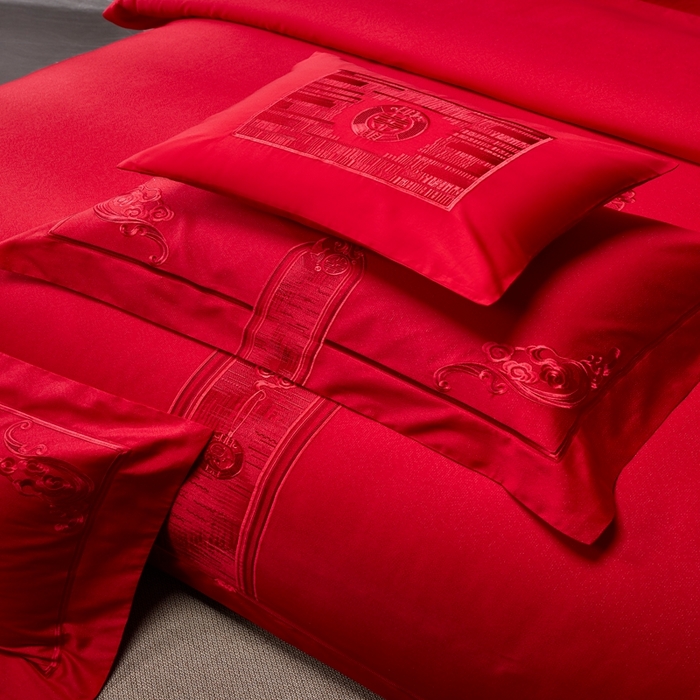 91家纺网 家纺一手货源 找家纺 爱情故事2025新款婚庆新品 锦绣红妆