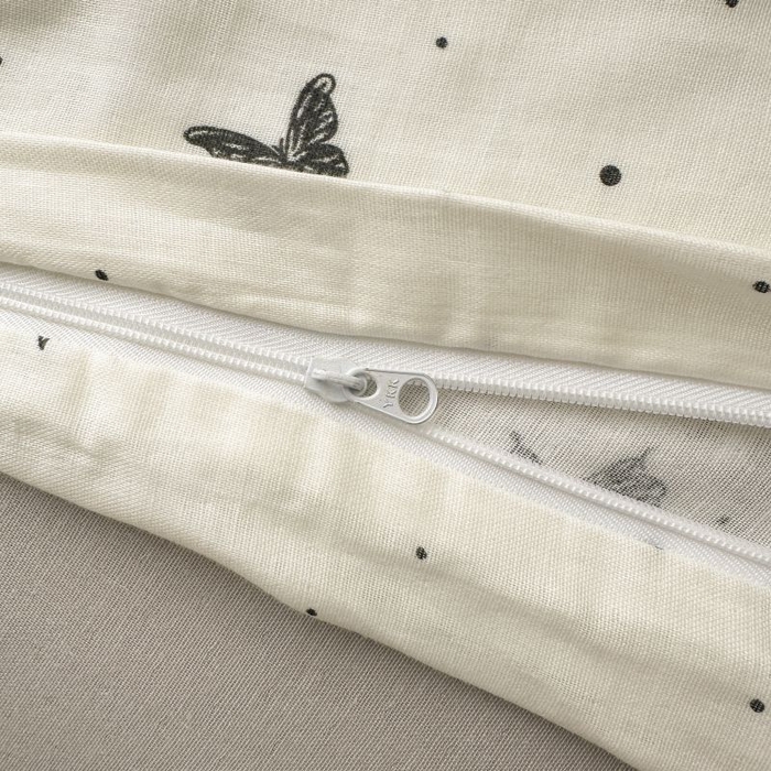 91家纺网 家纺一手货源 找家纺 典曼家纺 2025新款双层纱小清新印花四件套-床拍 蝶梦