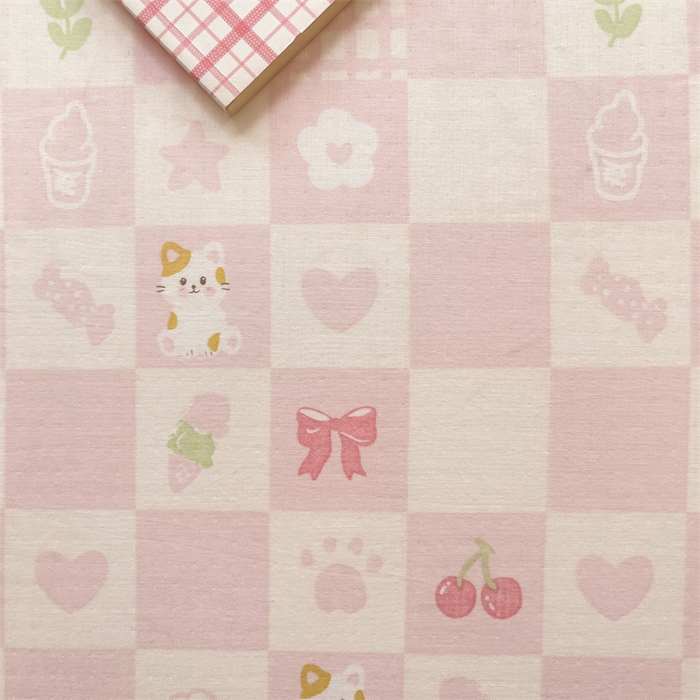 91家纺网 家纺一手货源 找家纺 名兮家居 2025新款全棉双层纱床笠 双层纱-格子喵