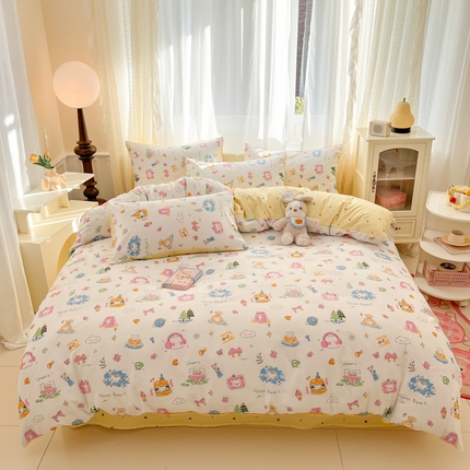 麦伦家居 2025春夏新品全棉斜纹40支13372系列 开心生活