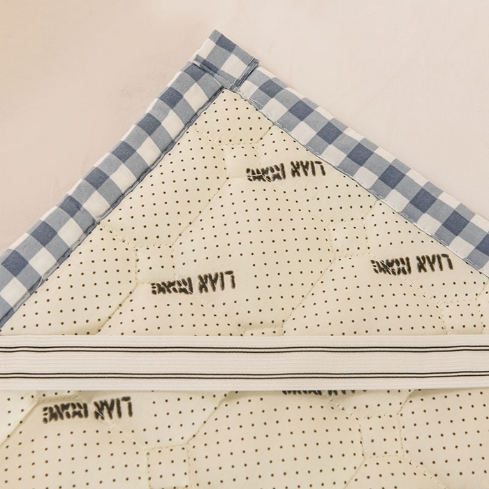 91家纺网 家纺一手货源 找家纺 恋绒家纺 无印风高低床学生床褥水洗棉宿舍上下铺软床垫 蓝小格