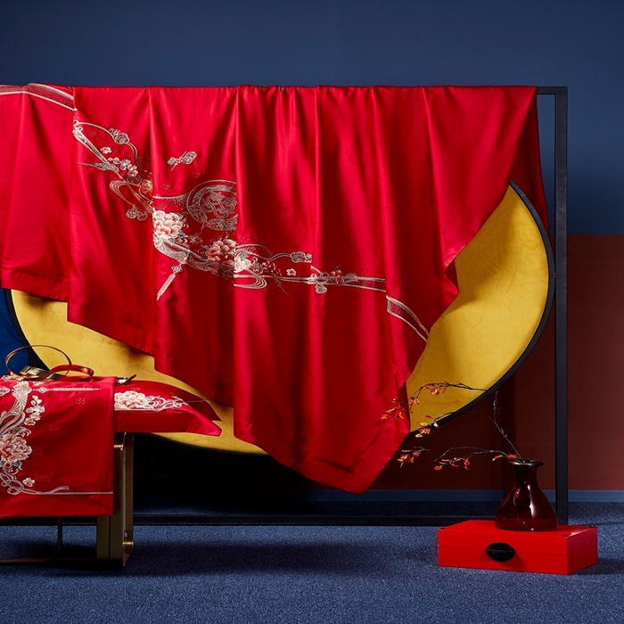 91家纺网 家纺一手货源 找家纺 爱情故事2025新款婚庆新品 真情告白