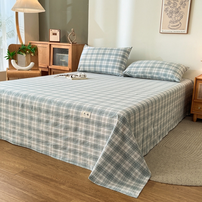 91家纺网 家纺一手货源 找家纺 21度C 2025新款A类全棉母婴级四件套单品系列-单床单 可可兰