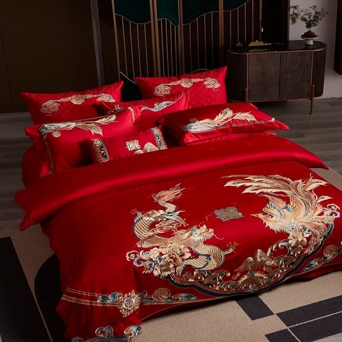 91家纺网 家纺一手货源 找家纺 爱情故事2025新款婚庆新品 喜事良缘