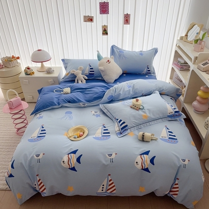 91家纺网 家纺一手货源 找家纺 （总）于果 2025新款全棉13370四件套