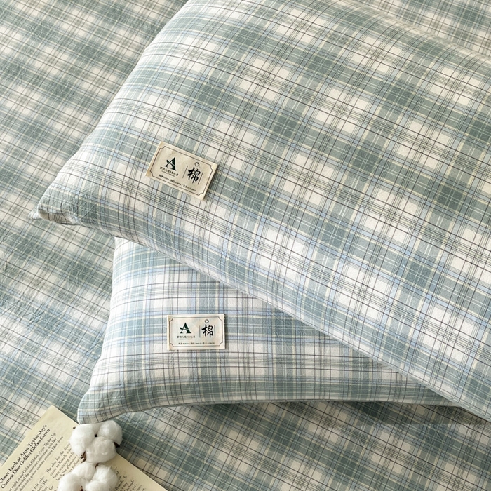 91家纺网 家纺一手货源 找家纺 21度C 2025新款A类全棉母婴级四件套单品系列-单枕套 可可兰