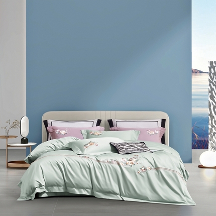 爱情故事2025春夏居家新品四件套 盛夏-浅绿