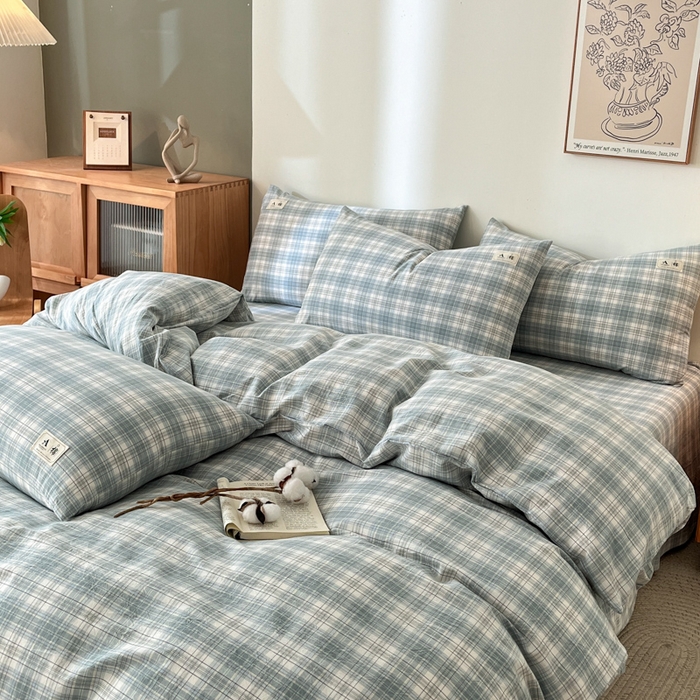 91家纺网 家纺一手货源 找家纺 21度C 2025新款A类全棉母婴级四件套单品系列-四件套 可可兰