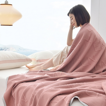 91家纺网 家纺一手货源 找家纺 （总）米奈家居 2025全棉针织棉提花多功能盖毯