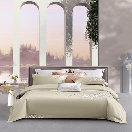 爱情故事2025春夏居家新品四件套 似锦-香槟