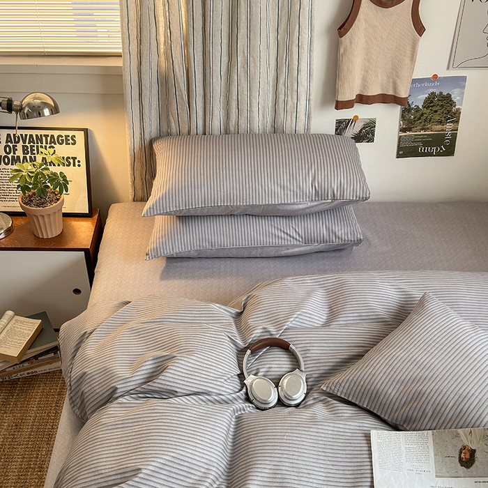 91家纺网 家纺一手货源 找家纺 麦伦家居 2025春夏新品全棉斜纹40支13372系列 绅士之约