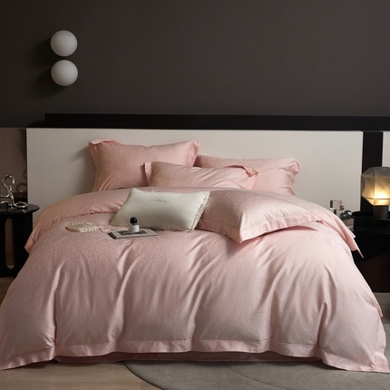 91家纺网 家纺一手货源 找家纺 （总）淳绵家居 2025新款50*50S长绒棉贡缎提花手工立体埋绳工艺四件套（礼盒包装）