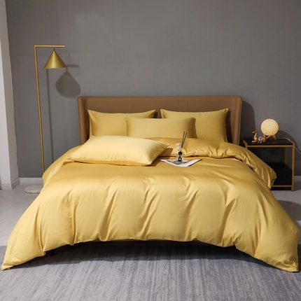 91家纺网 家纺一手货源 找家纺 （总）晶缦家纺 2025新款全棉纯棉50支双股贡缎长绒棉纯色多规格四件套