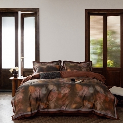 由丽家纺 2025新款数码印花四件套 花黛玫