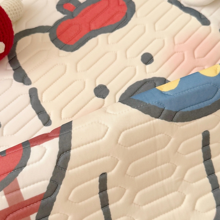 91家纺网 家纺一手货源 找家纺 美乐迪家纺 2025新款儿童乳胶凉席 高地狗