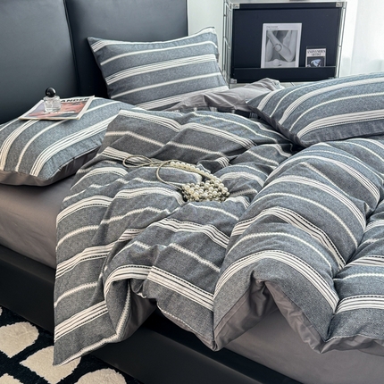 91家纺网 家纺一手货源 找家纺 （总）简宜家居（朝初家纺） 2025新款40支全棉提花四件套（简川-星辰系列）