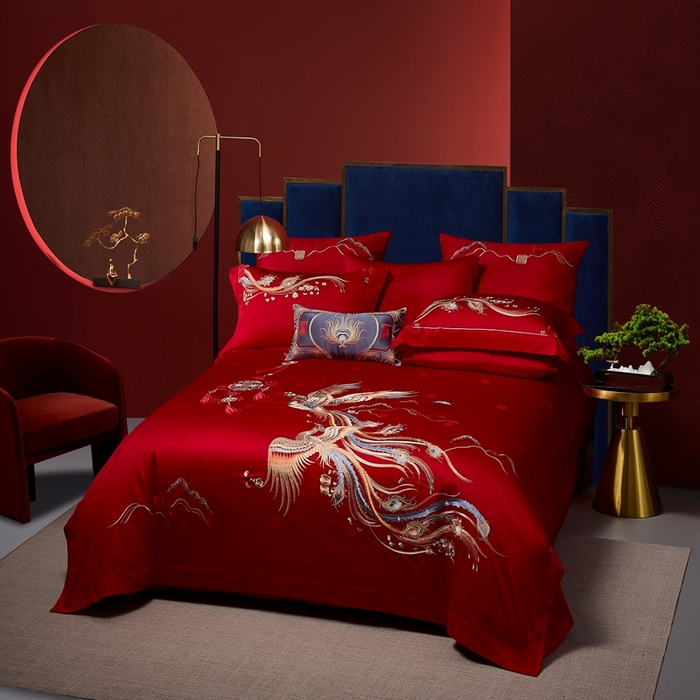 91家纺网 家纺一手货源 找家纺 爱情故事2025新款婚庆新品 喜结连理