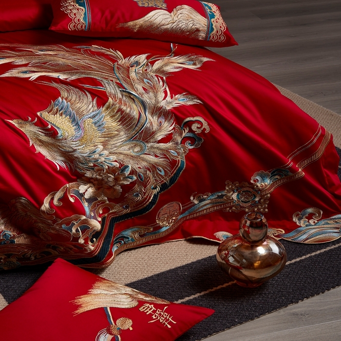 91家纺网 家纺一手货源 找家纺 爱情故事2025新款婚庆新品 喜事良缘