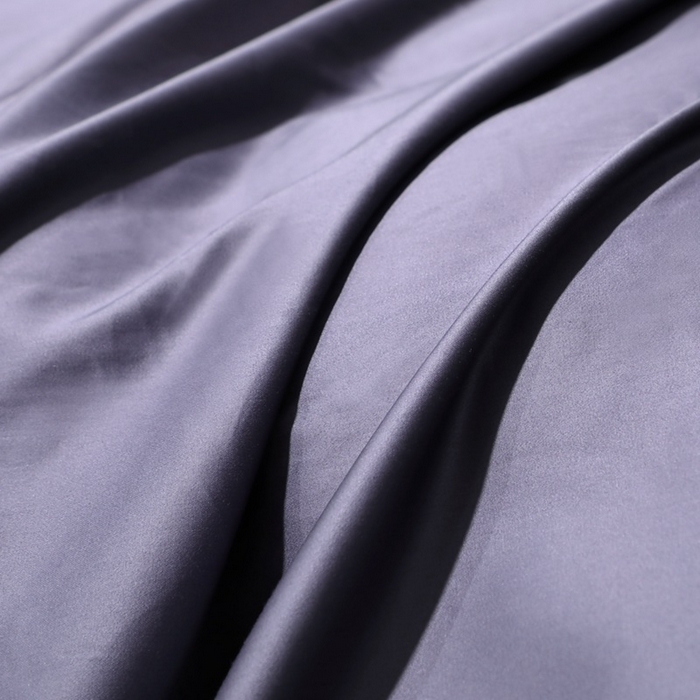 91家纺网 家纺一手货源 找家纺 晶缦家纺 2025新款全棉纯棉50支双股贡缎长绒棉纯色单品被套 绮芸-深度灰